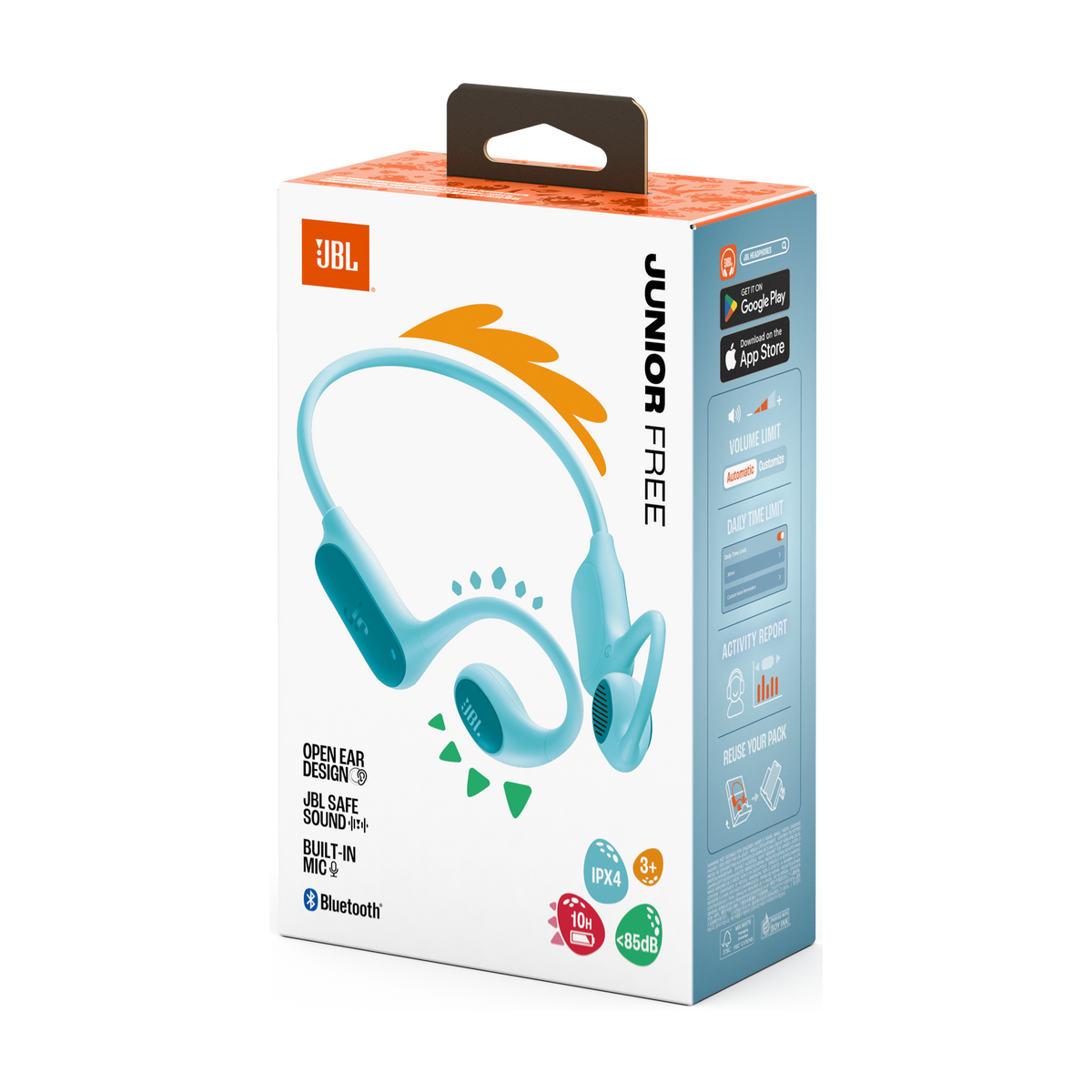 JBL Junior Free Kids Wireless Open-Ear Headphones Teal product image
