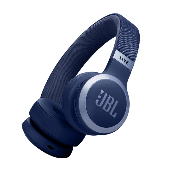 JBL Live 670NC On-Ear Noise-Cancelling Headphones – Blue | JBLLIVE670NCBLU