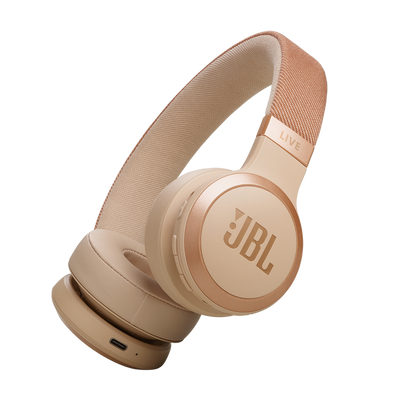 JBL Live 670NC On-Ear Noise-Cancelling Headphones – Sandstone | JBLLIVE670NCSAT