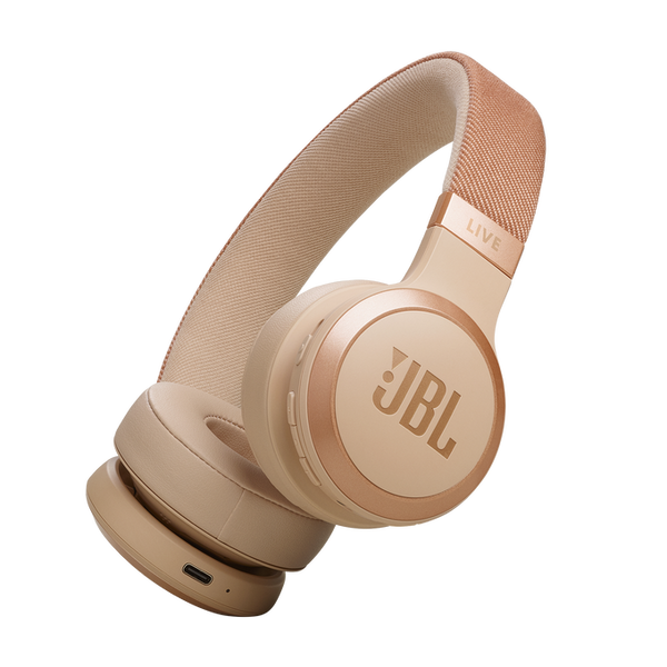 JBL Live 670NC On-Ear Noise-Cancelling Headphones – Sandstone | JBLLIVE670NCSAT