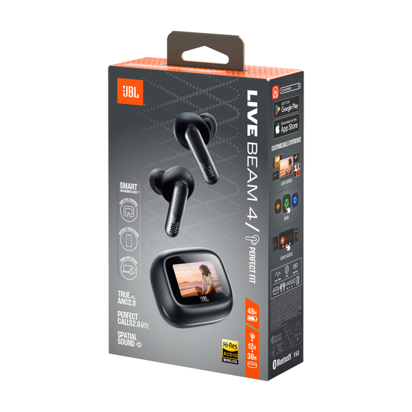 JBL Live Beam 4 True Wireless Noise-Cancelling Earbuds Black product image
