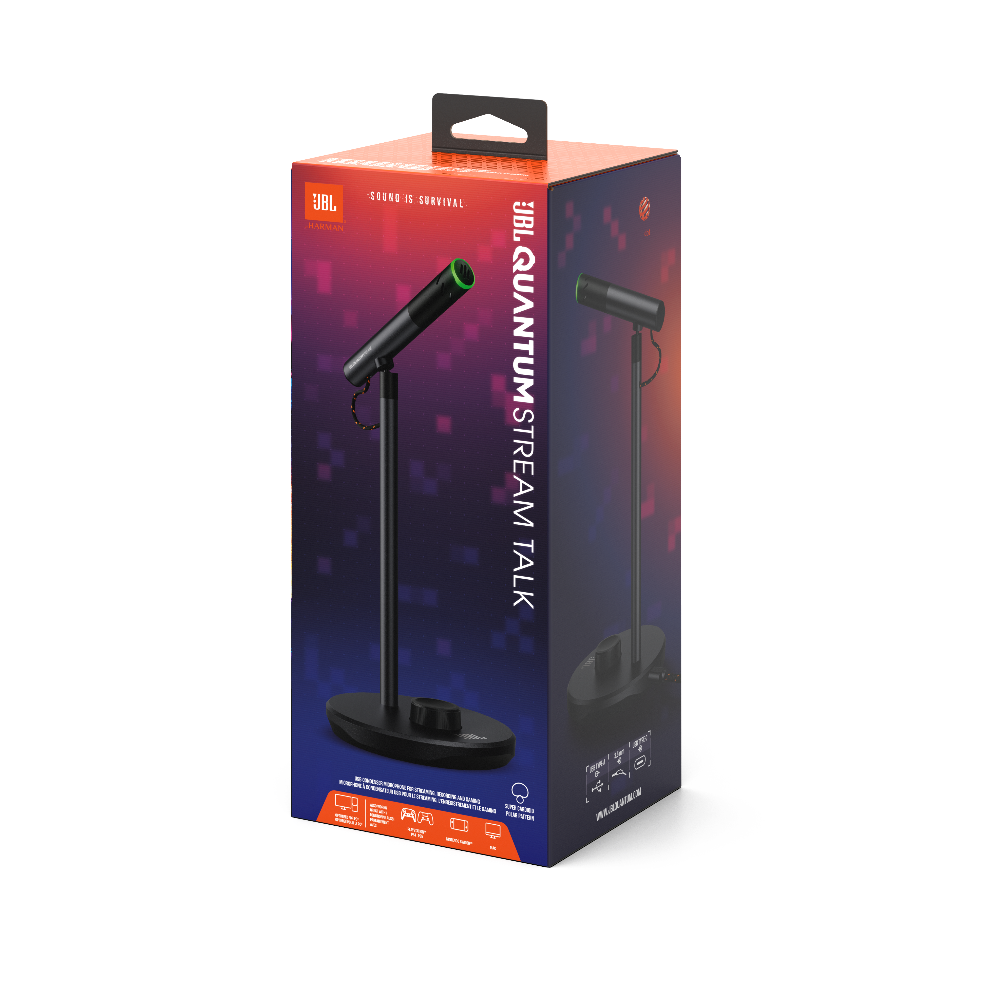 JBL Quantum Stream Talk Gaming Microphone product image