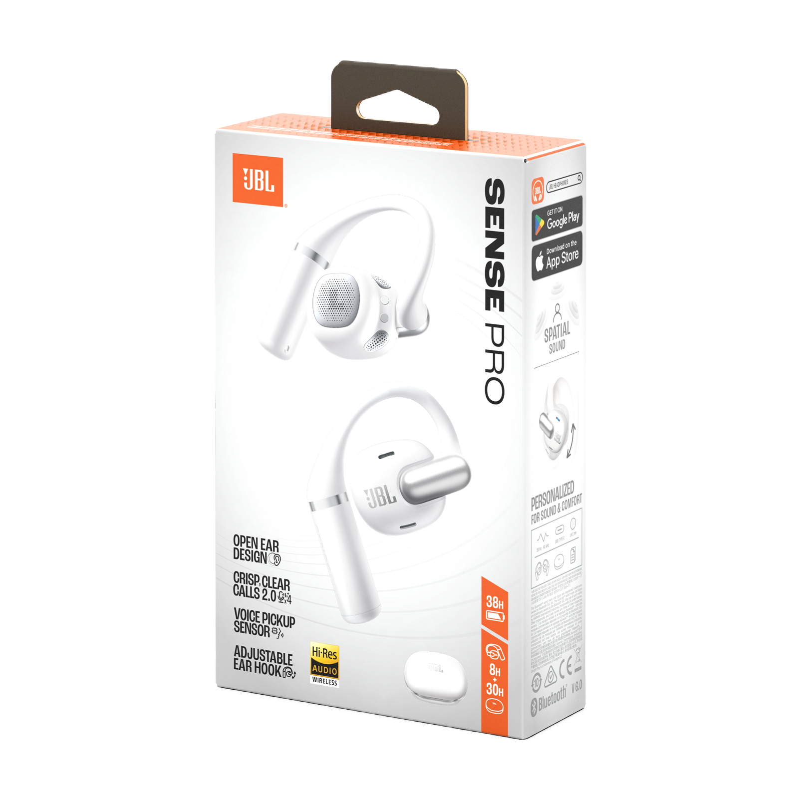 JBL Sense Pro Wireless Open-Ear Headphones White product image