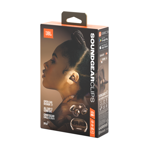 JBL Soundgear Clips Wireless Open-Ear Headphones Ghost Copper product image