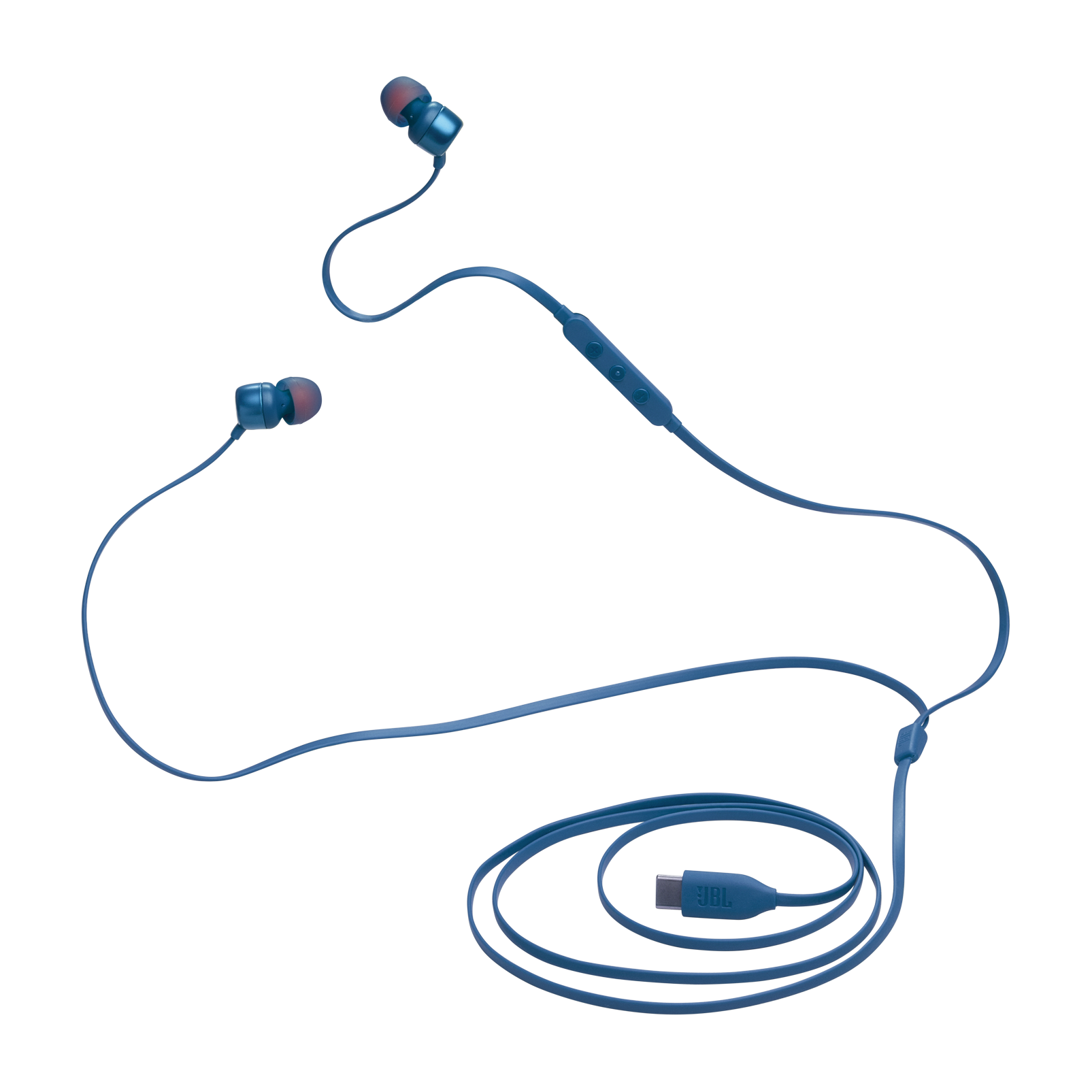 JBL Tune 310C Wired USB-C Earbuds Blue product image