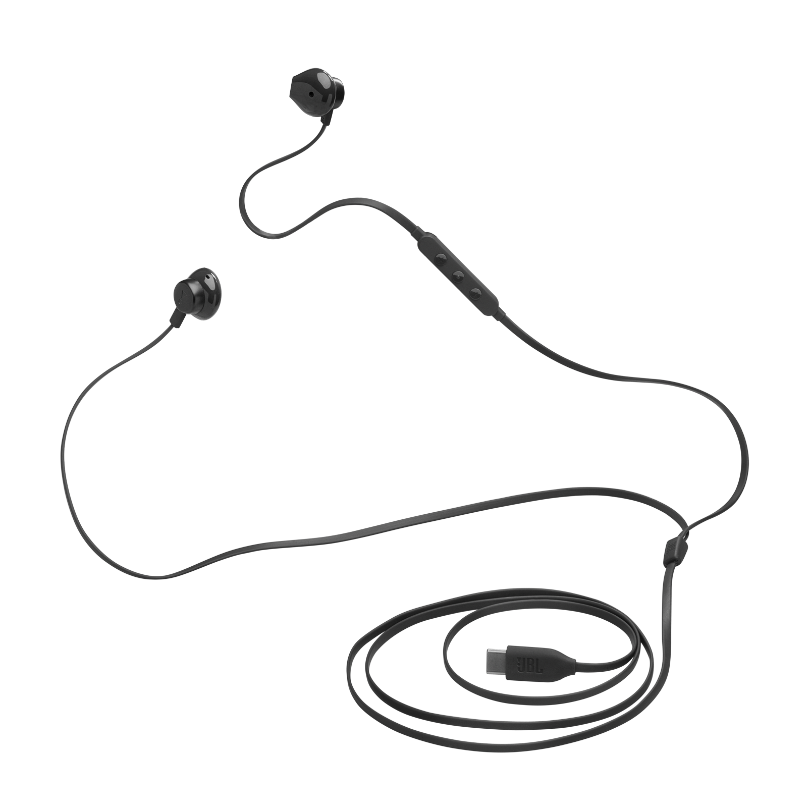 JBL Tune 305C Wired USB-C Earbuds Black product image
