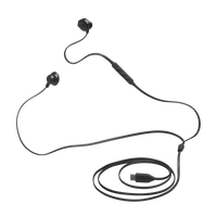 JBL Tune 305C Wired USB-C Earbuds Black product image
