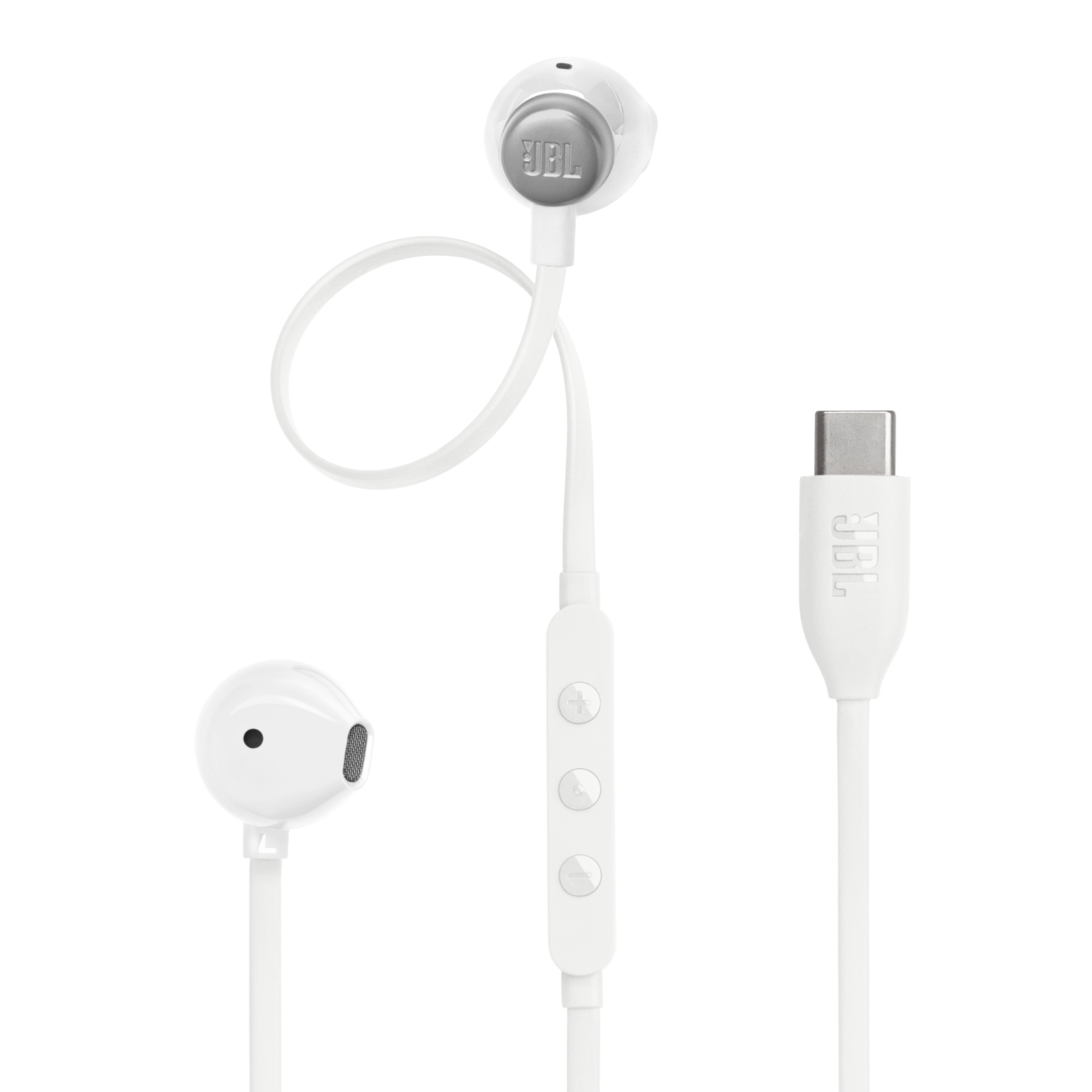 JBL Tune 305C Wired USB-C Earbuds White product image
