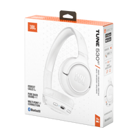 JBL Tune 530BT Wireless On-Ear Headphones White product image