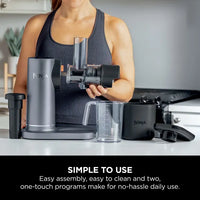 Ninja Cold Press Juicer with Anti-Clog Filter Machine Grey product image