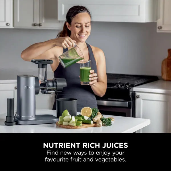 Ninja Cold Press Juicer with Anti-Clog Filter Machine Grey product image