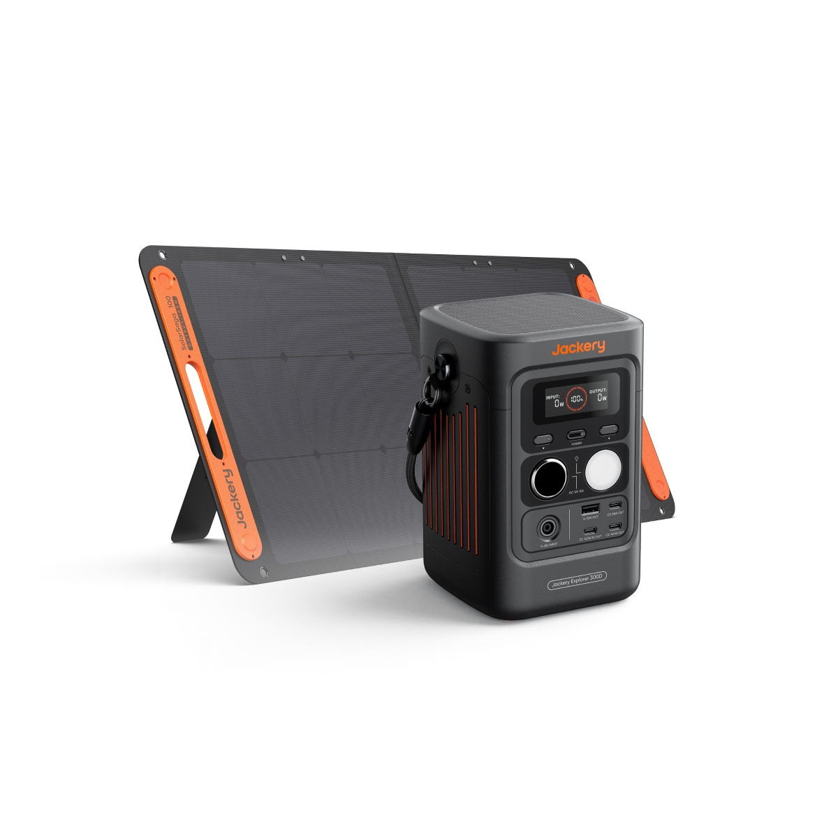 Jackery Explorer 300D + SolarSaga 40W Air Solar Generator Bundle product image