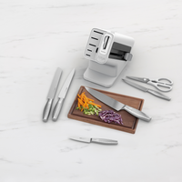 Ninja StaySharp 6-Piece Stainless Knife Set & Block with Sharpener White product image