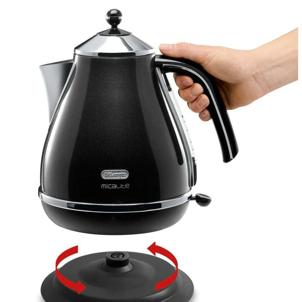 De’Longhi Icona Micalite Kettle – Black – view 2