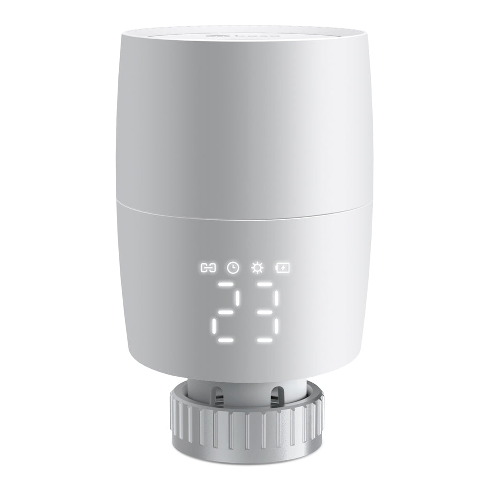Kasa KE100 smart thermostatic radiator valve — single valve product view, no hub