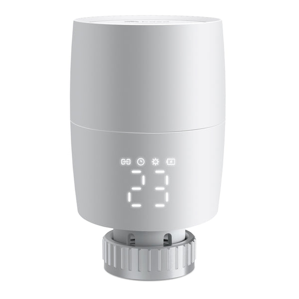 Kasa KE100 smart thermostatic radiator valve — single valve product view, no hub