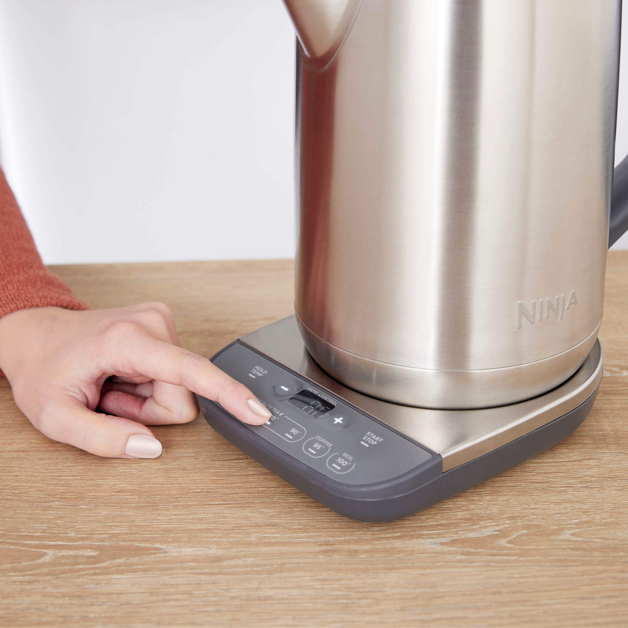 Ninja Perfect Temperature Kettle 1.7L Rapid Boil Stainless Steel product image