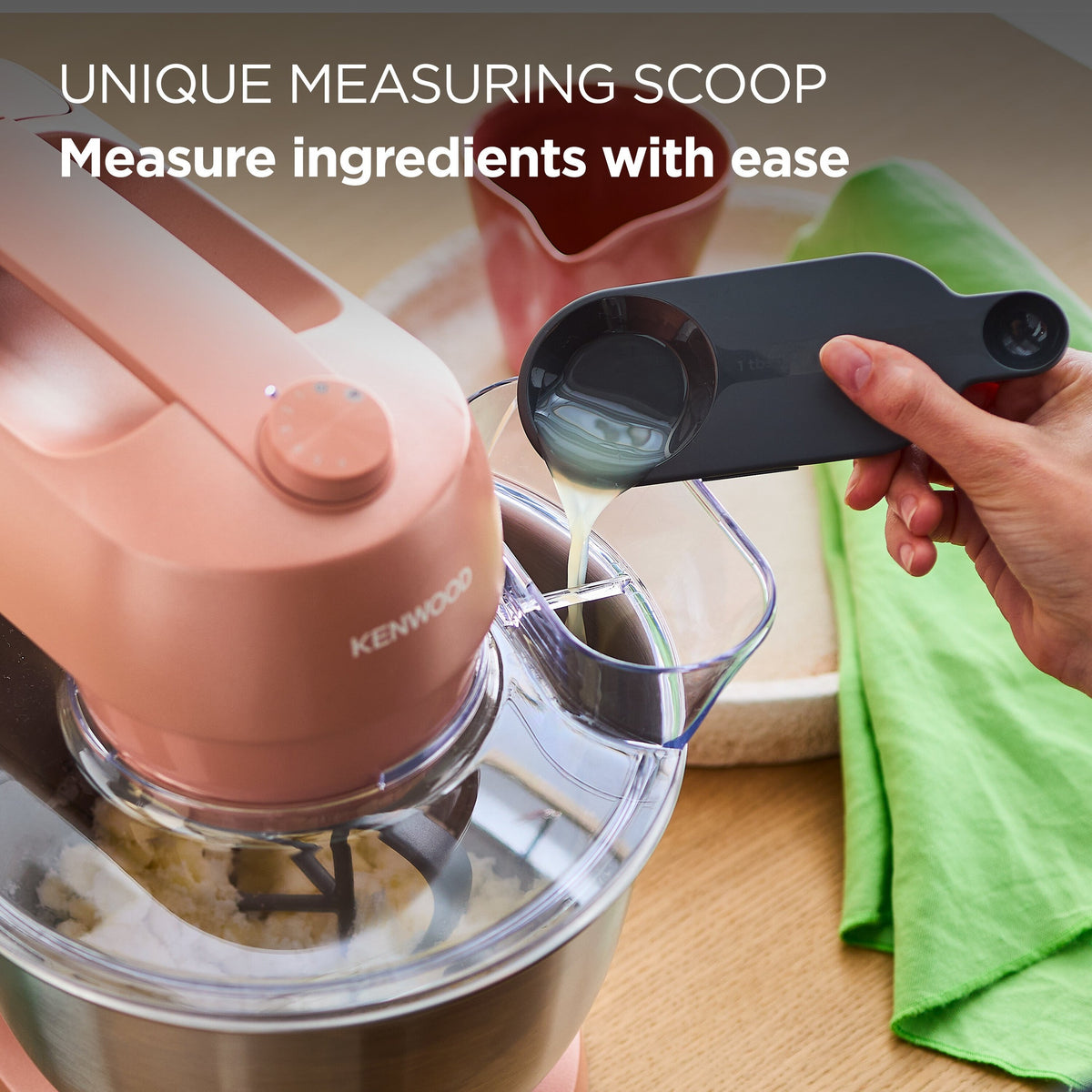 Kenwood Go Stand Mixer — Clay Red – view 3