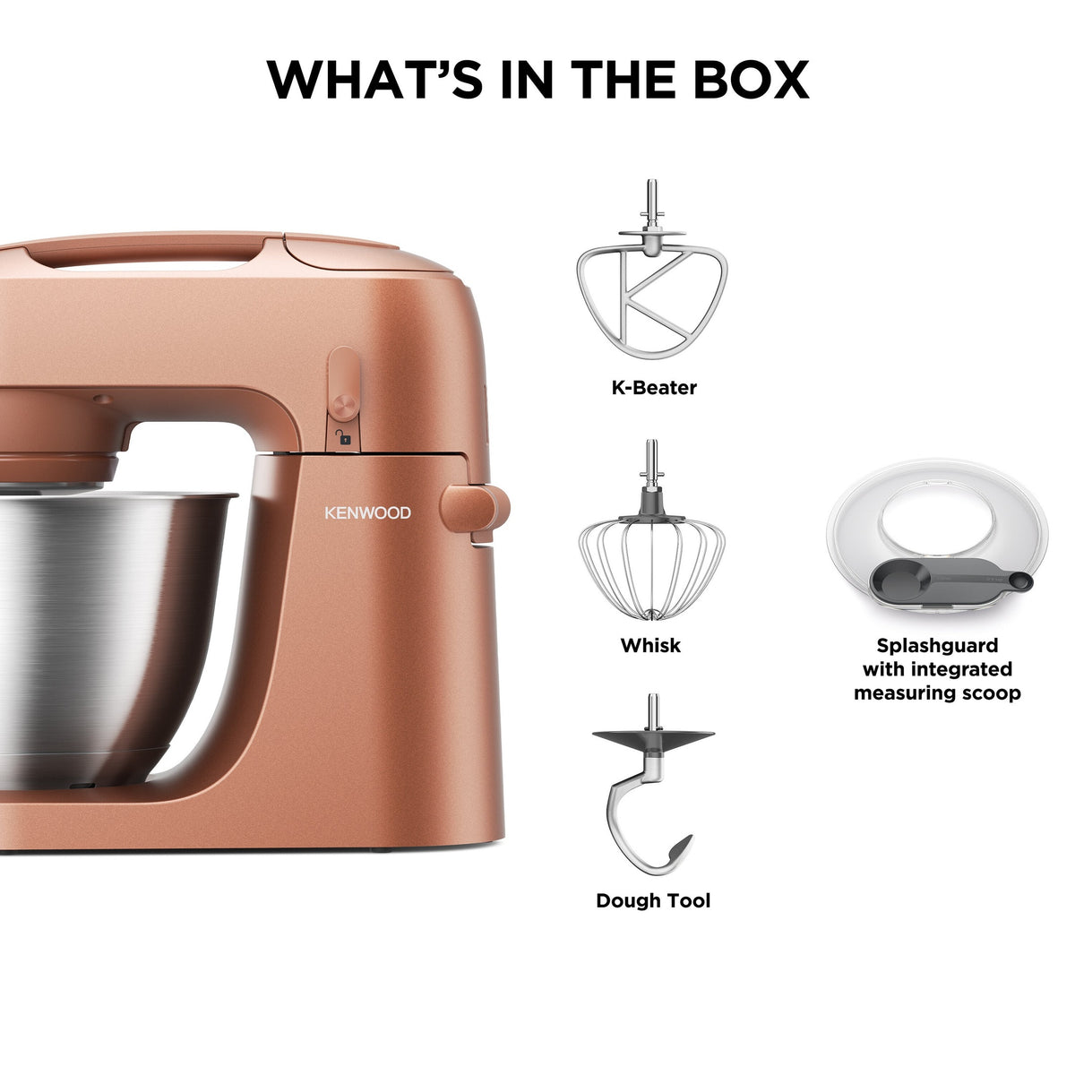 Kenwood Go Stand Mixer — Clay Red – view 7