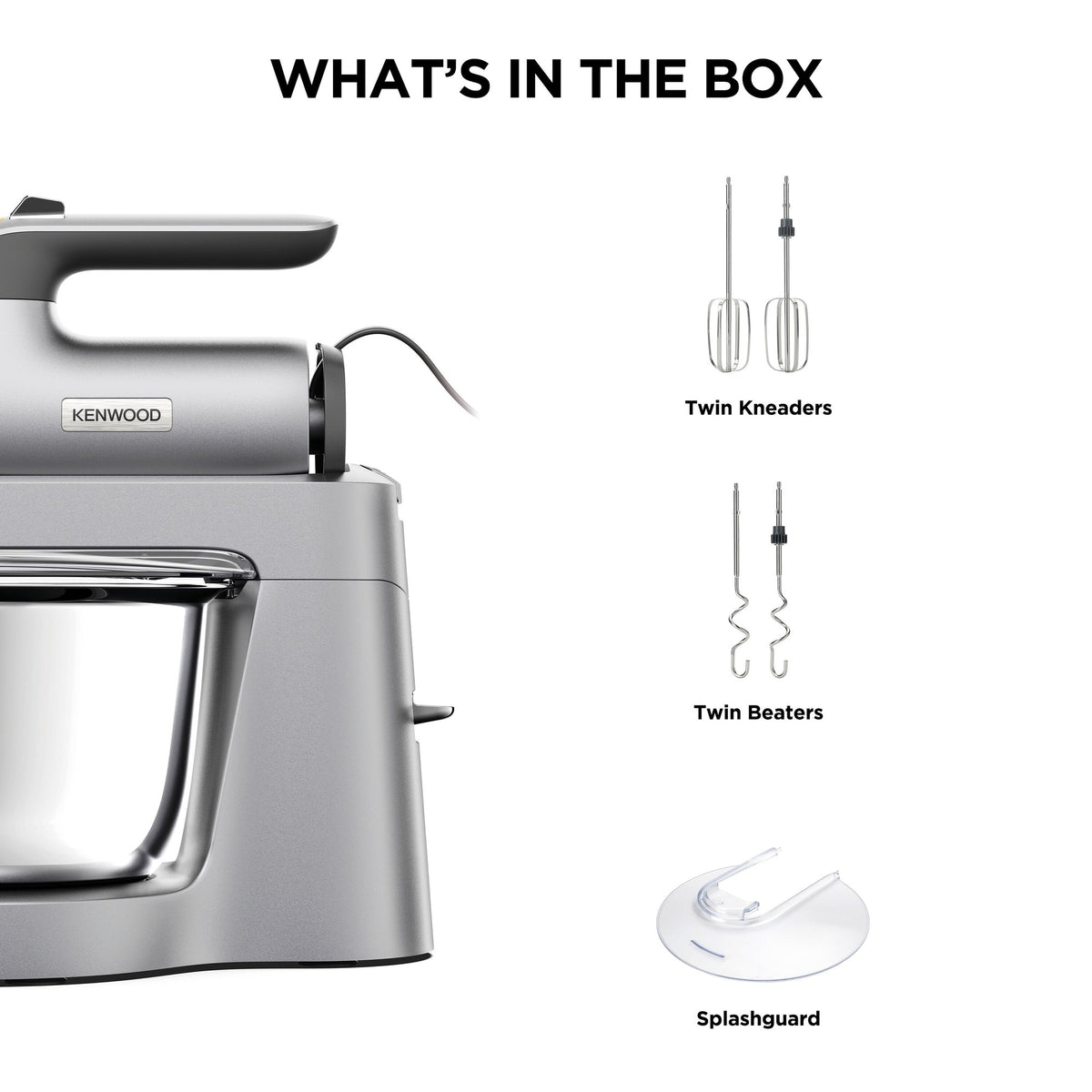 Kenwood Chefette Mixer - Silver - what is in the box