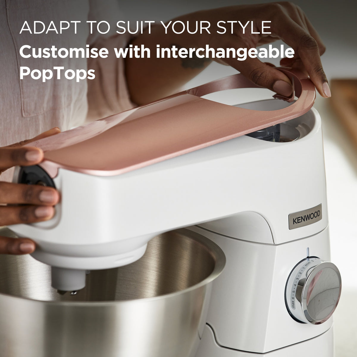 Kenwood Titanium Chef - White - interchangeable PopTop colour accent on the head