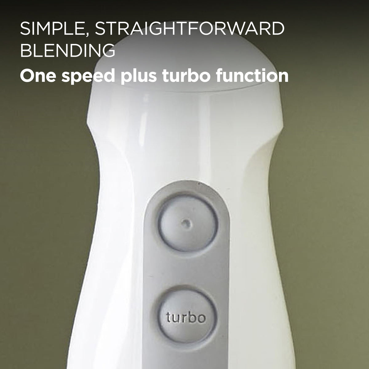 Kenwood Triblade Hand Blender - White - one speed plus turbo button