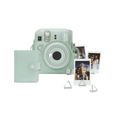 FUJIFILM instax mini 13 Accessory Kit Lagoon Green - accessory kit overview; camera shown for illustration and sold separately