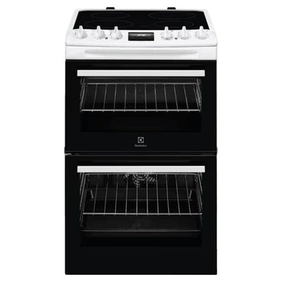 Electrolux 55cm Double Oven Electric Cooker White | LKR555100W Electrolux Oven Euronics Ireland