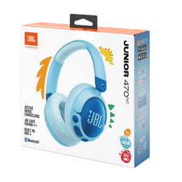 JBL Junior 470NC Kids Wireless Over-Ear Noise-Cancelling Headphones Blue | JBLJR470NCBLU