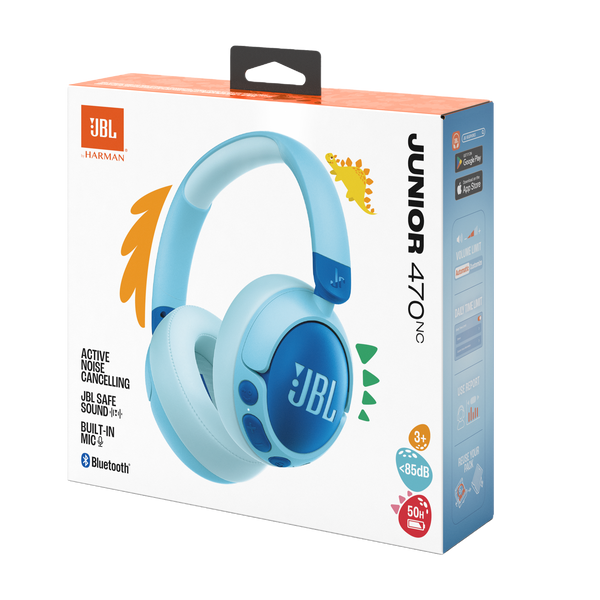 JBL Junior 470NC Kids Wireless Over-Ear Noise-Cancelling Headphones Blue product image