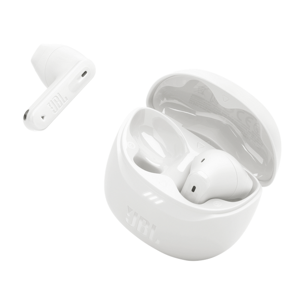 JBL Tune Flex 2 True Wireless Noise-Cancelling Open-Stick Earbuds – White | JBLTFLEX2WHT