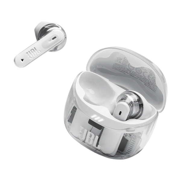 JBL Tune Flex 2 Ghost Edition True Wireless Noise-Cancelling Open-Stick Earbuds | JBLTFLEX2GWHT