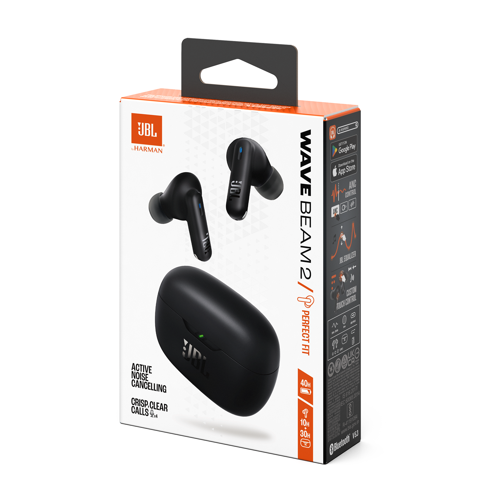 JBL Wave Beam 2 True Wireless Noise-Cancelling Earbuds Black product image