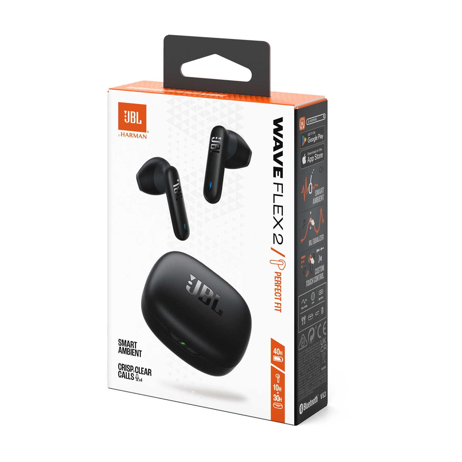 JBL Wave Flex 2 True Wireless Earbuds Black product image