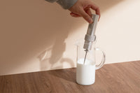 Outin LattoGo handheld milk frother in Starburst Silver
