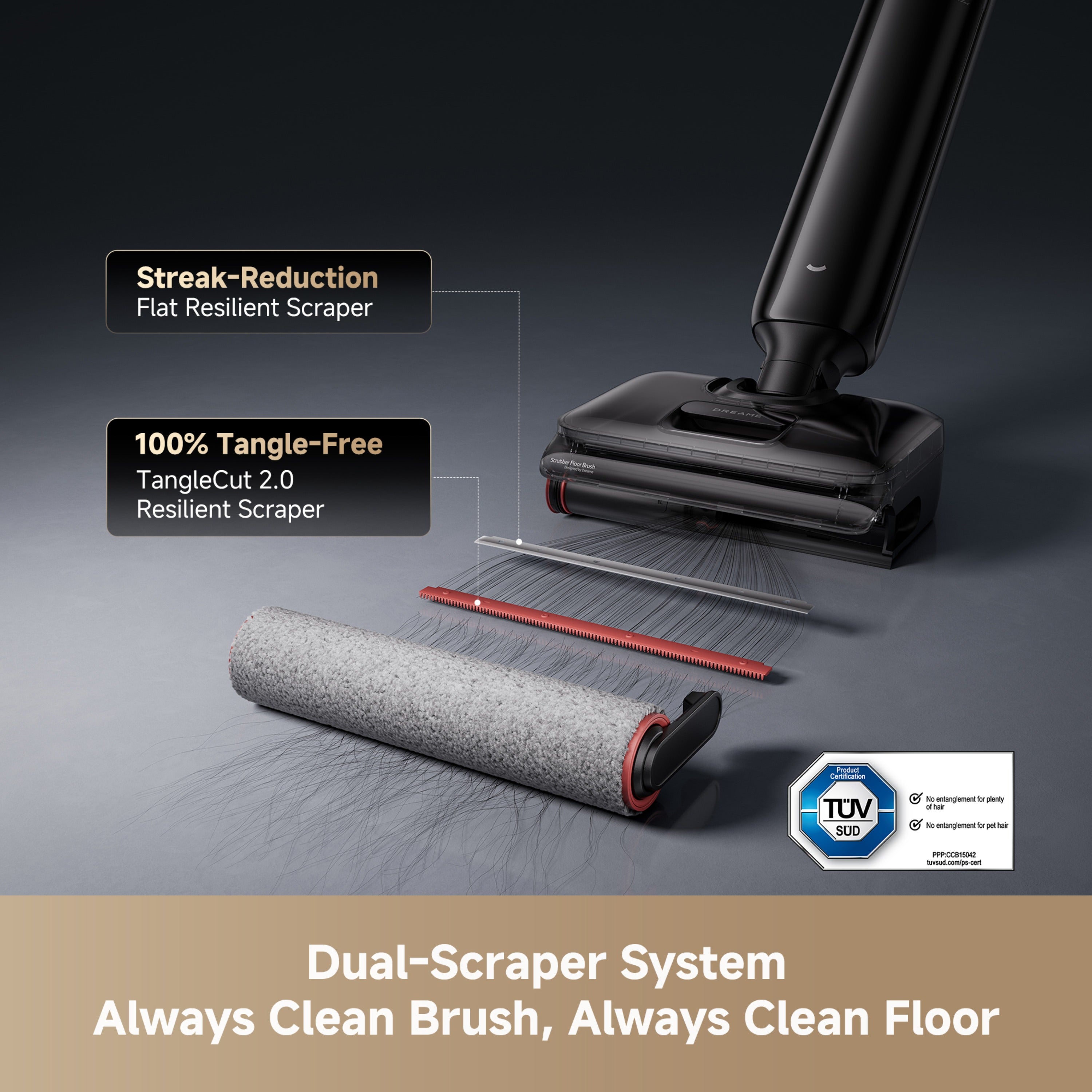 Dreame T12 Pro-A Wet and Dry Vacuum Cleaner, 25,000 Pa Suction Power | HHR32A