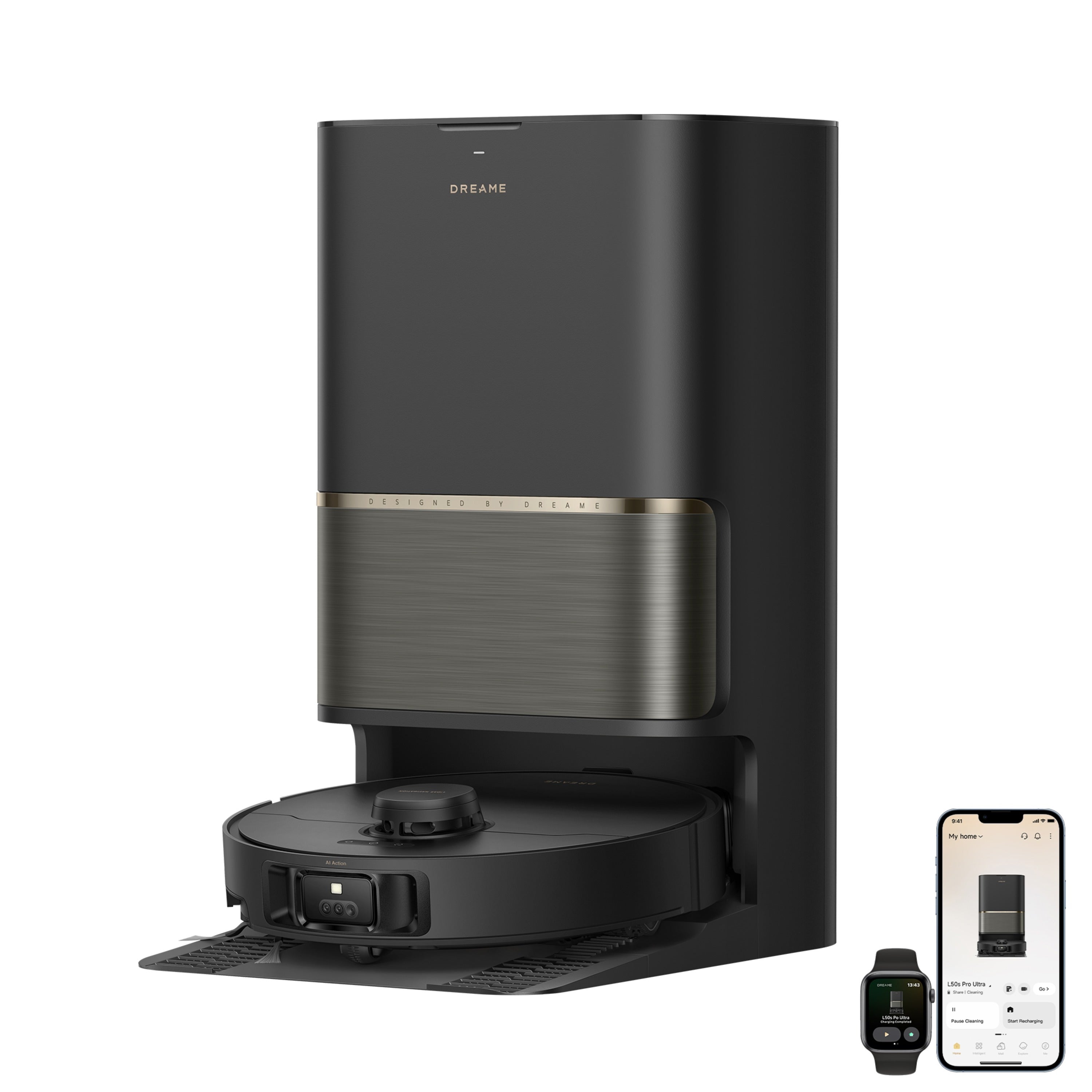 Dreame L50s Pro Ultra 30,000Pa Robot Vacuum & Mop with Self-Cleaning Station - Black | RLL88HE_BLK