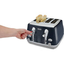 DeLonghi Icona Capitals 4 Slice Toaster | CTOC4003.BL