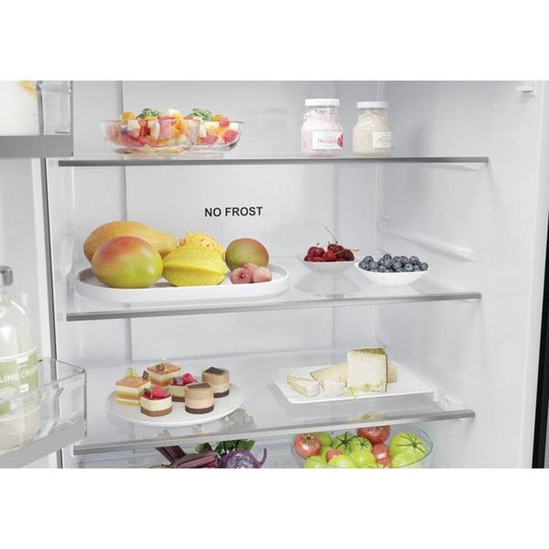 Haier FD 70 Series 5 444L No Frost Freestanding Fridge Freezer in Black | HFR5719EWPB Haier Fridge Freezer Euronics Ireland