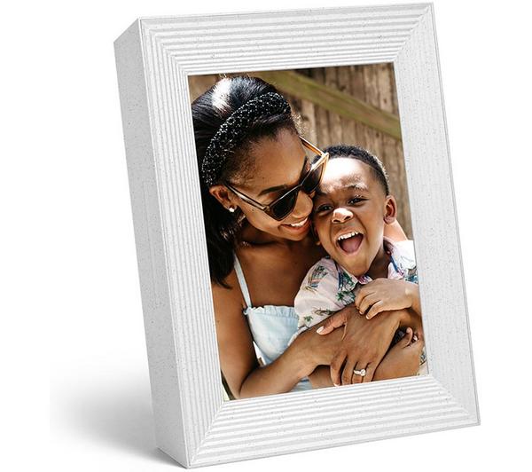 AURA Mason 9" WiFi Digital Photo Frame - White Quartz | UKA200-WHTS