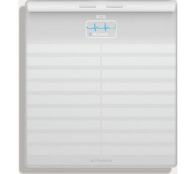 Withings Body Scan - Smart Scale with ECG, Body Composition & Segmental Analysis - White | 78-WBS08-White-All-Inter