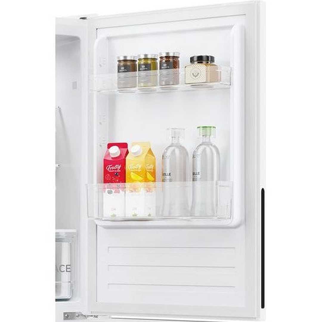 Hoover 50/50 Low Frost Fridge Freezer - White - fridge door shelves with bottles and jars