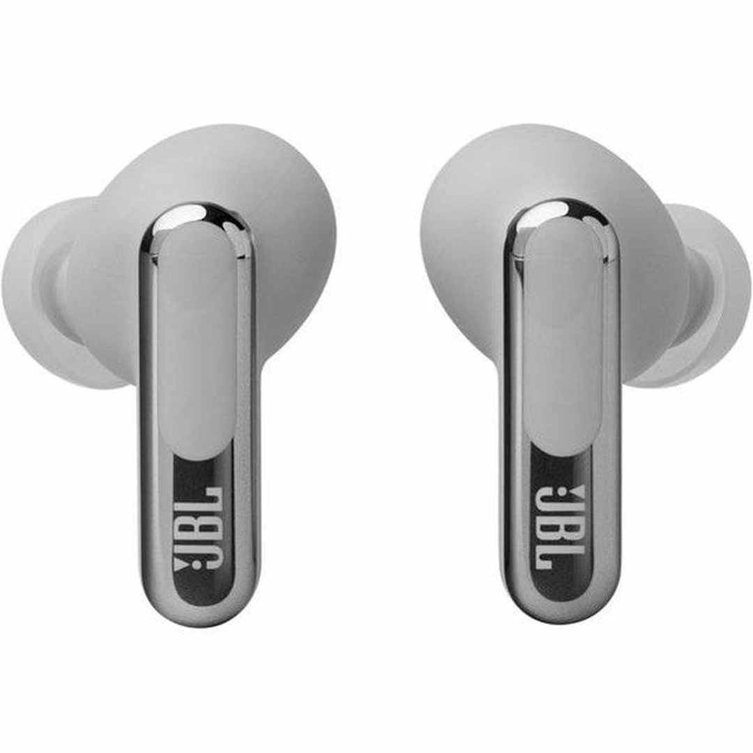 JBL Live Beam 3 10mm Hi-Res Wireless Earbuds - Silver | JBLLIVEBEAM3SIL JBL Earbuds Euronics Ireland