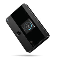 TP-Link M7350 LTE-Advanced Mobile Wi-Fi — angled view, screen visible