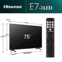 Hisense E7N 75" 4K UHD QLED Smart TV | 75E71NQ Hisense TV Euronics Ireland
