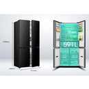 Hisense Kitchen Fit Total No Frost Multi-Door American Fridge Freezer | RQ768N4GBE Hisense Fridge Freezer Euronics Ireland