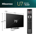 Hisense U7N 75" 4K UHD Mini-LED Smart TV | 75U71NQ Hisense TV Euronics Ireland