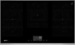NEFF N90 90cm Flex Induction Hob - Black with Stainless Steel Trim | T59TF6RN0