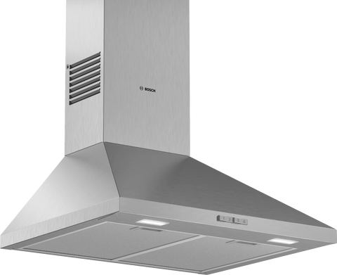 Bosch Series 2 60cm Pyramid Chimney Cooker Hood - Stainless Steel | DWP64BC50B