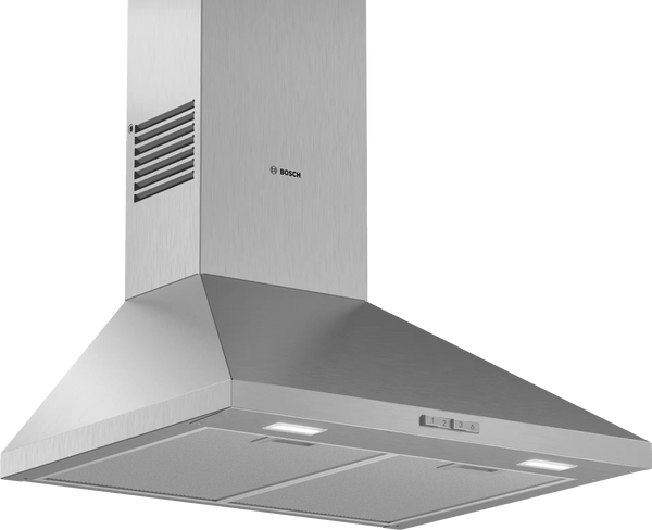 Bosch Series 2 60cm pyramid chimney cooker hood in Stainless Steel